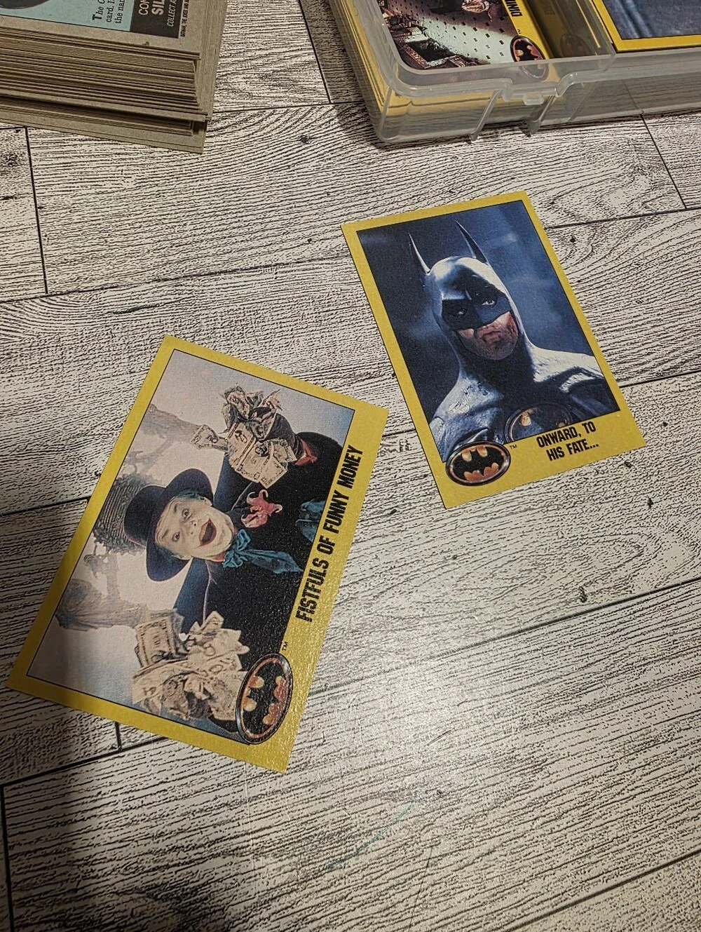 Vintage Batman Trading Card Set - Yellow/Black